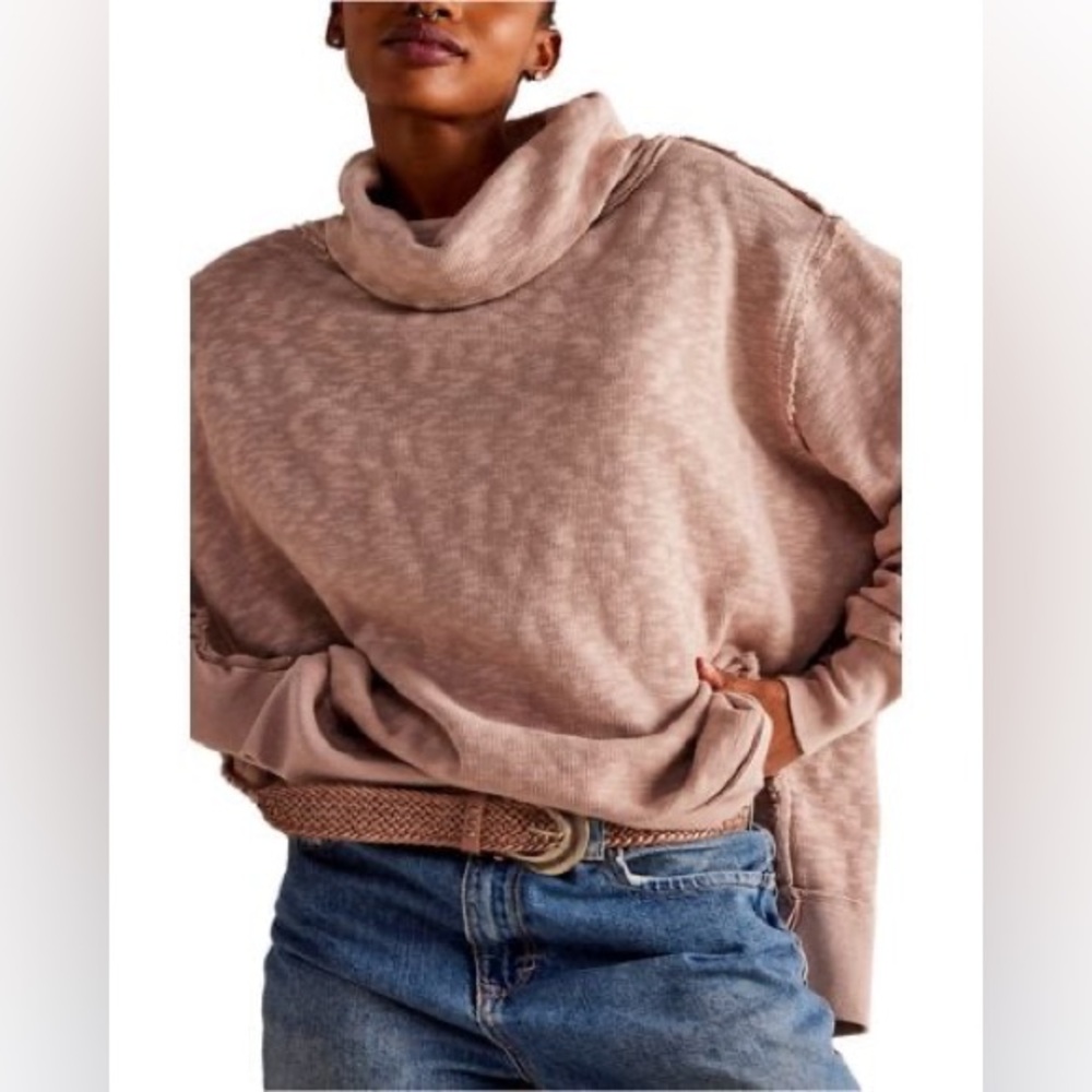 We The Free Timmy Boxy Cowl Neck Sweater